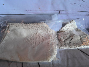 Hand knitted table runners