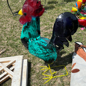 20" Turquoise Rooster