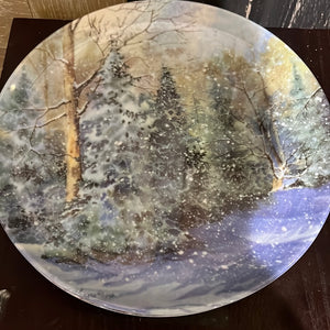 winter design, melamine plates