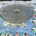 Medium size glass cake stool