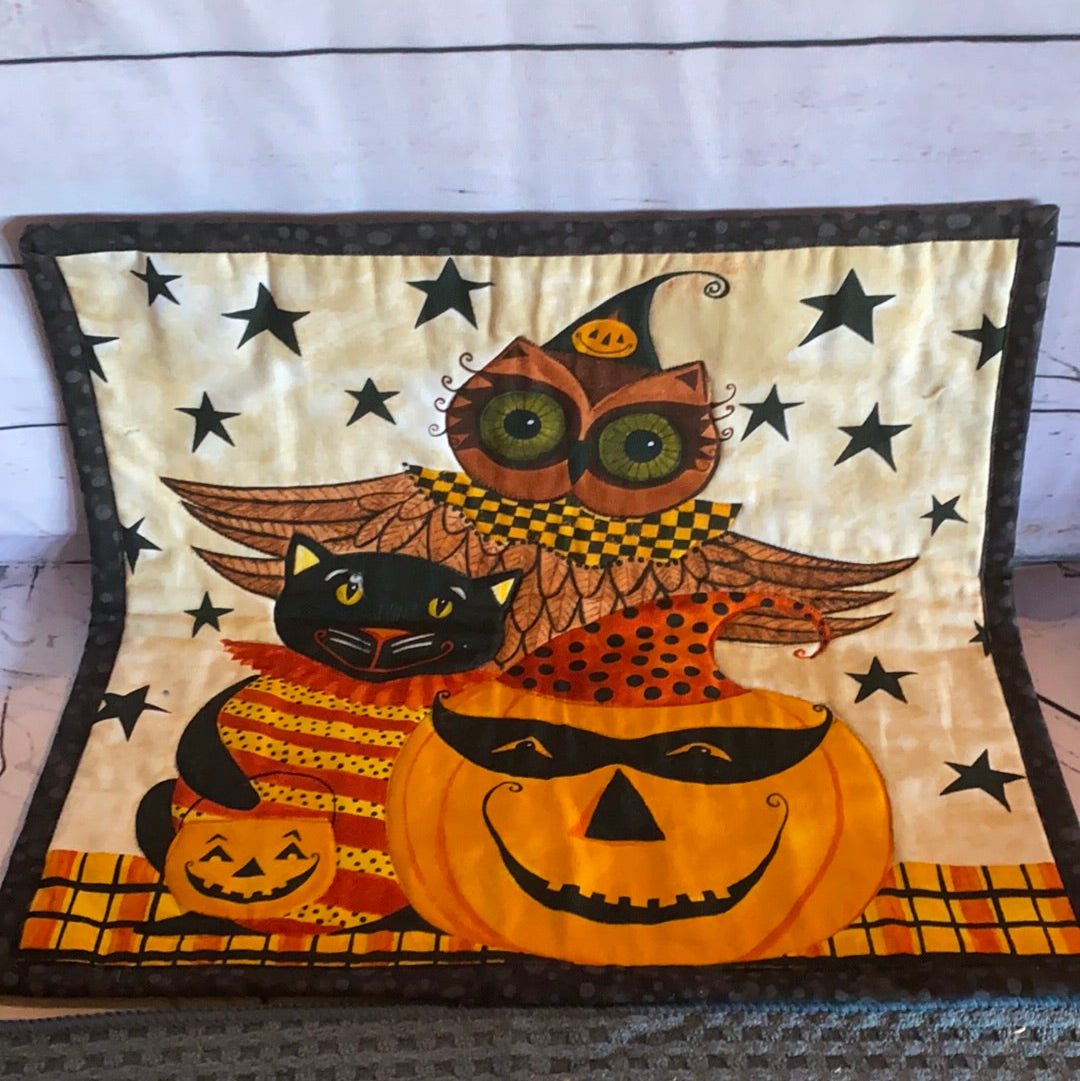 Halloween table runner