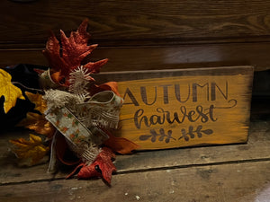 Autumn Harvest Sign