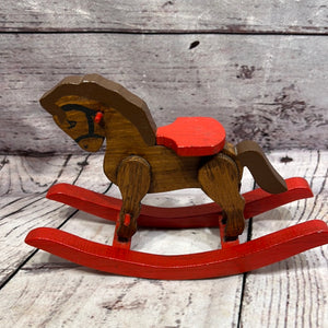 Wood rocking horse