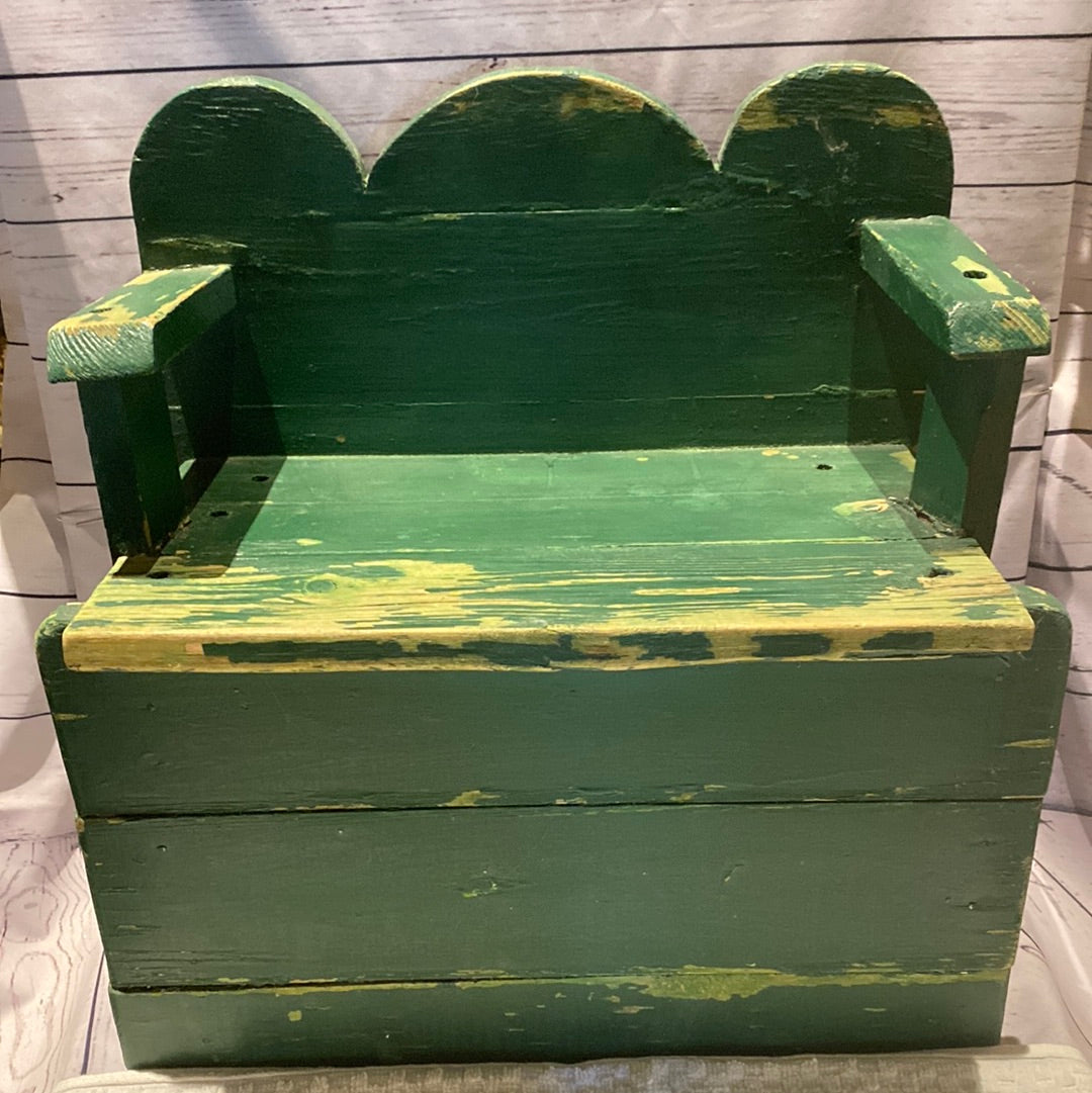 Green Wood Kids Seat
