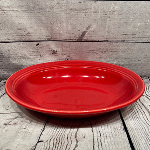 Fiesta ware pasta dish