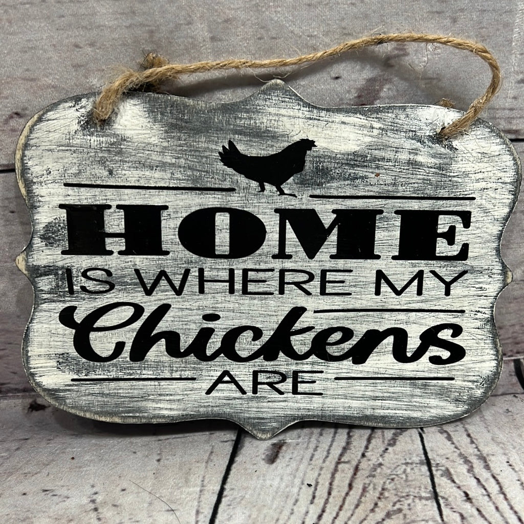 Handmade hanging signs