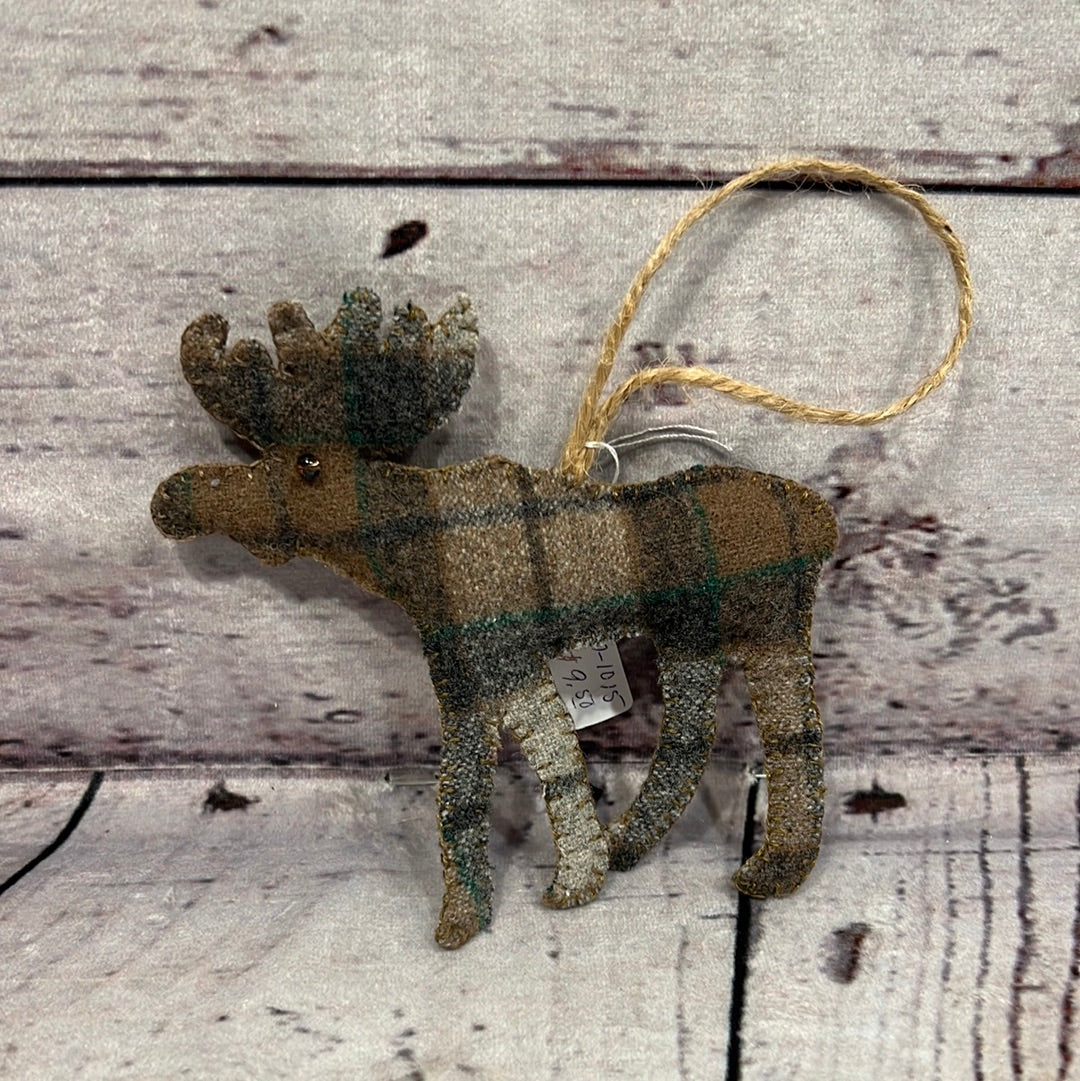 Hand knitted moose