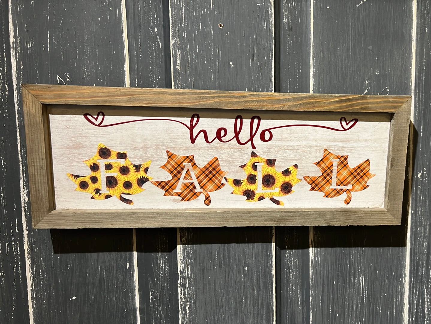 Hello Fall Sign