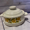 Bake Serve n’ Store stoneware pot w lid