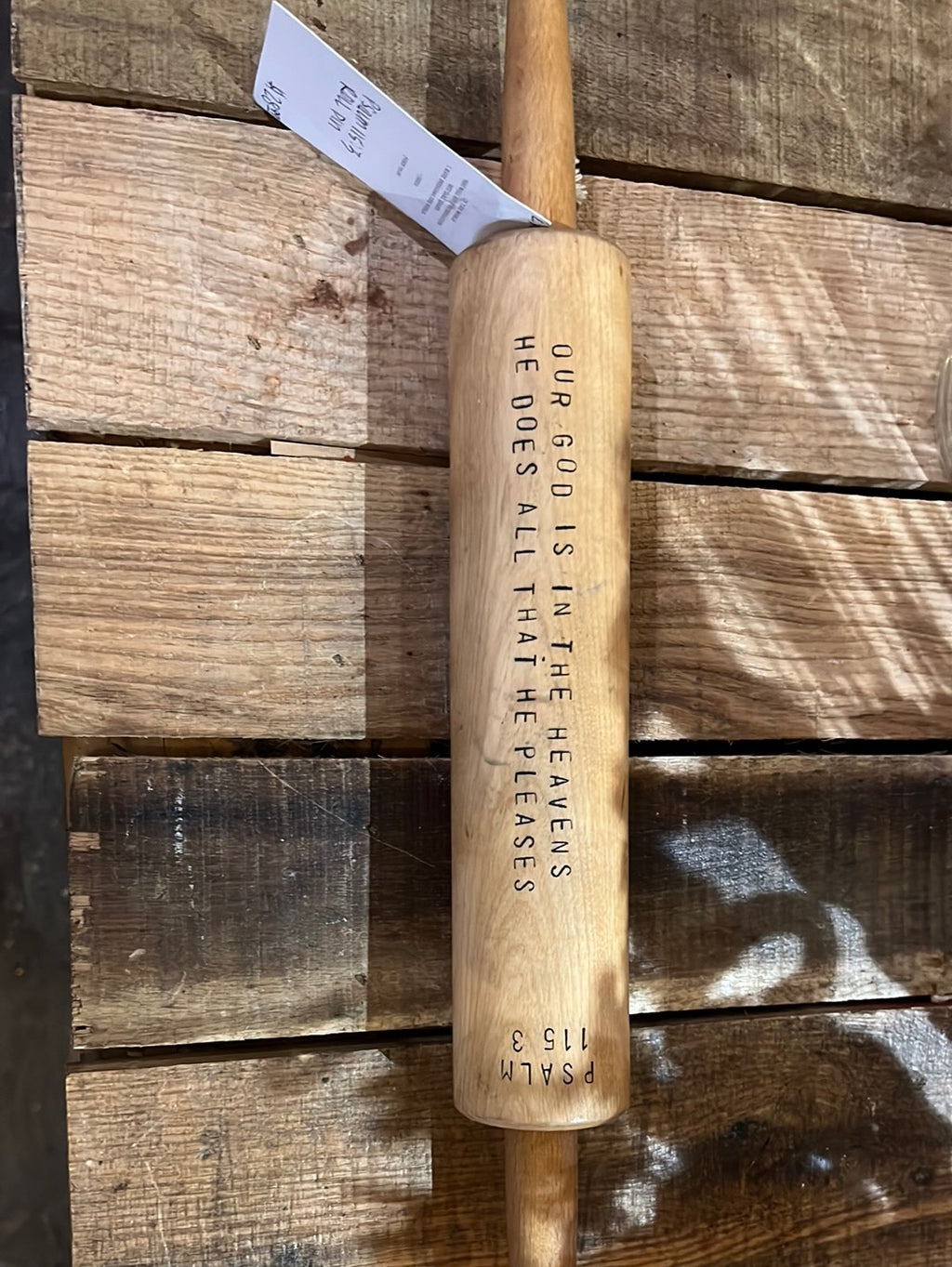 Psalm 115:3 Roll Pin