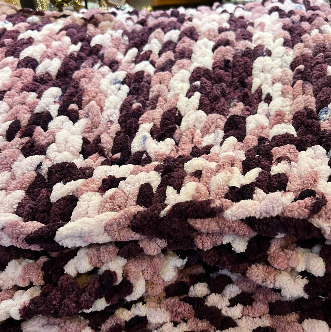 32" x 26" Hand Knitted Throw Blankets
