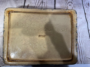 R.R.P Co. Roseville Spongeware Dish