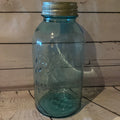 Large blue mason jar