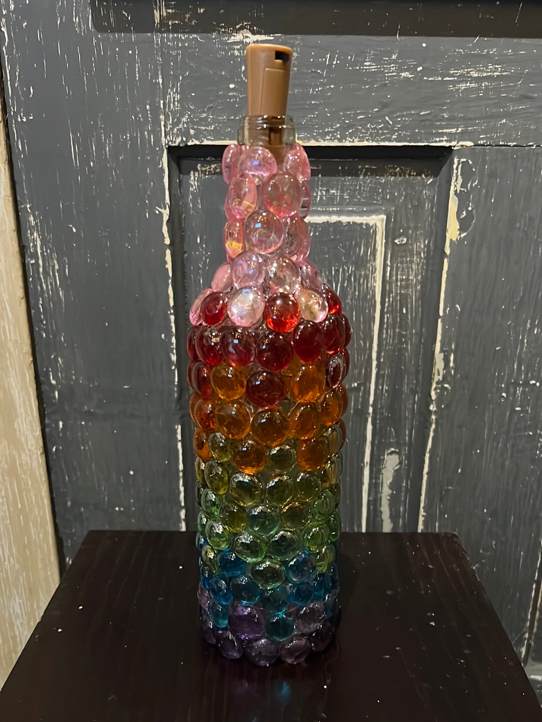 Handmade Light up Wine Bottles