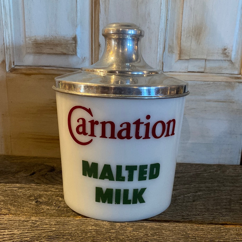 Carnation Malted Milk (Milk Glass)