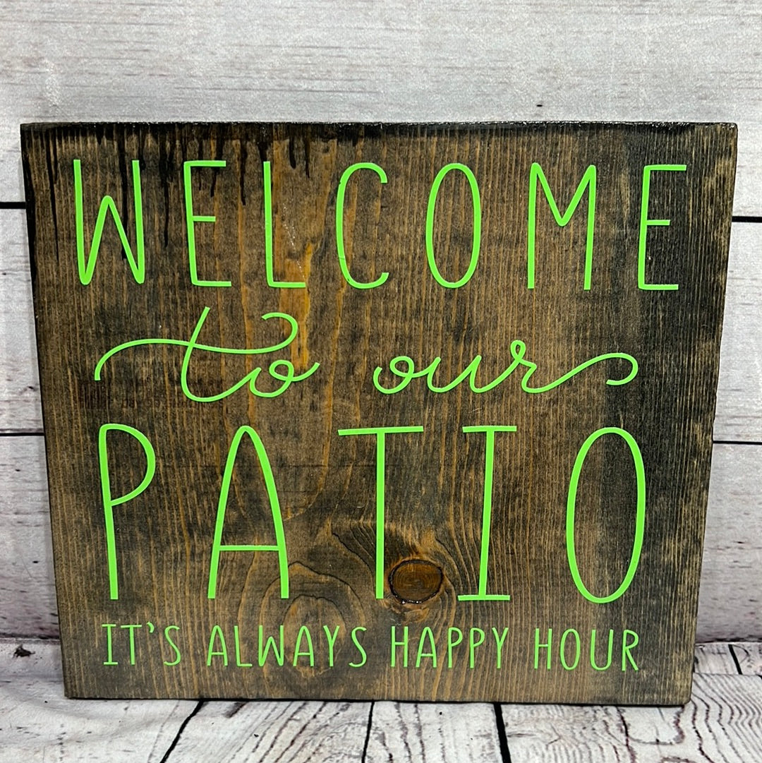 Welcome to our patio
