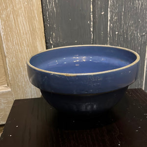 8" Blue Stoneware Bowl