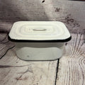Enamel white tin