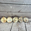 Vintage ornaments with pictures