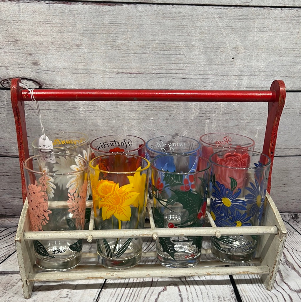 Vintage Nasturtium Glasses