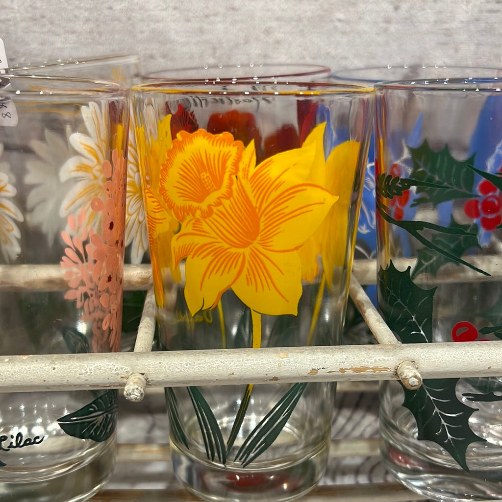 Vintage Nasturtium Glasses