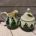 Christmas style cream sugar