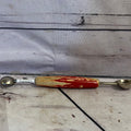 Red double spoon