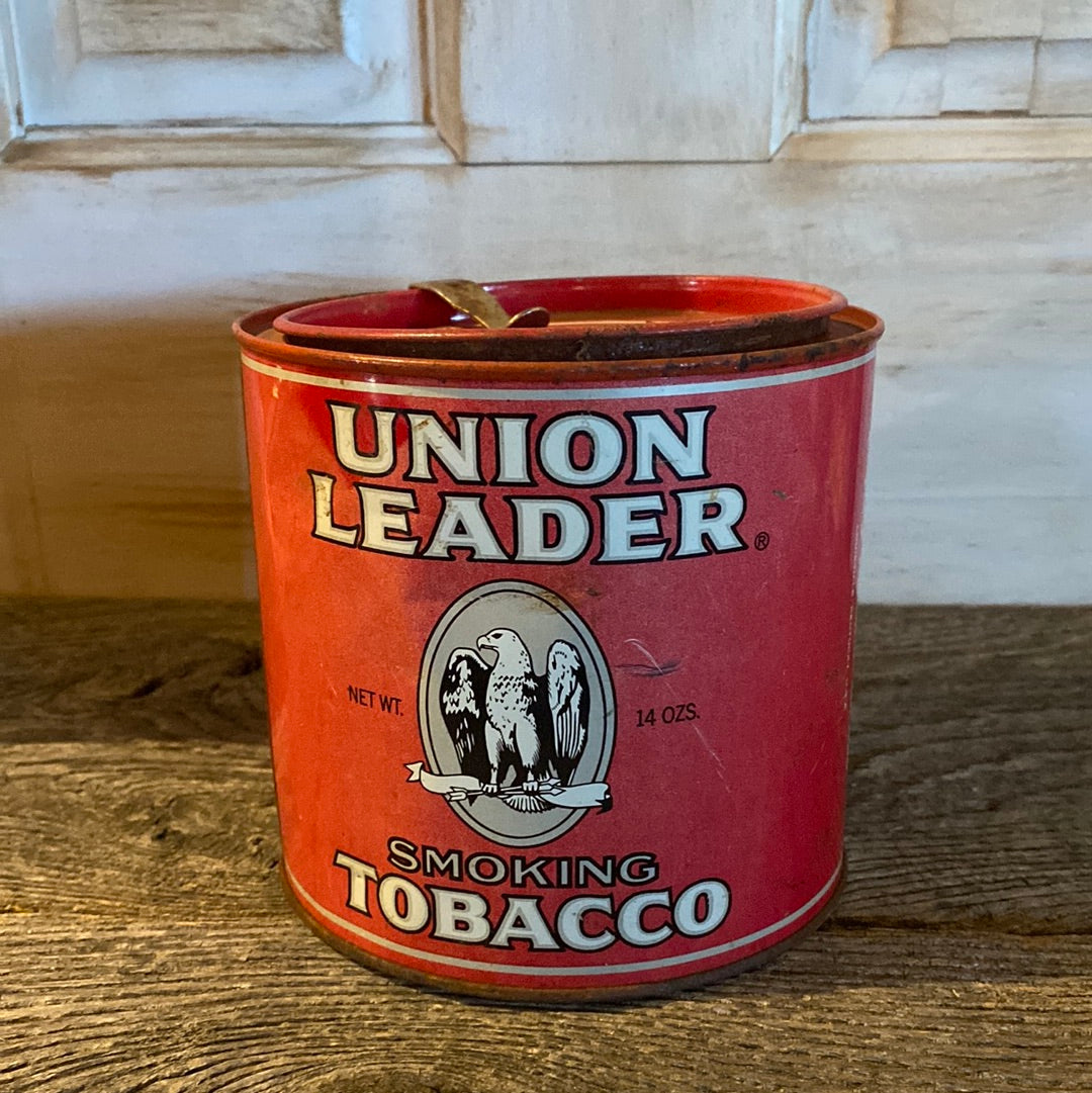 Union Leader tobacco tin