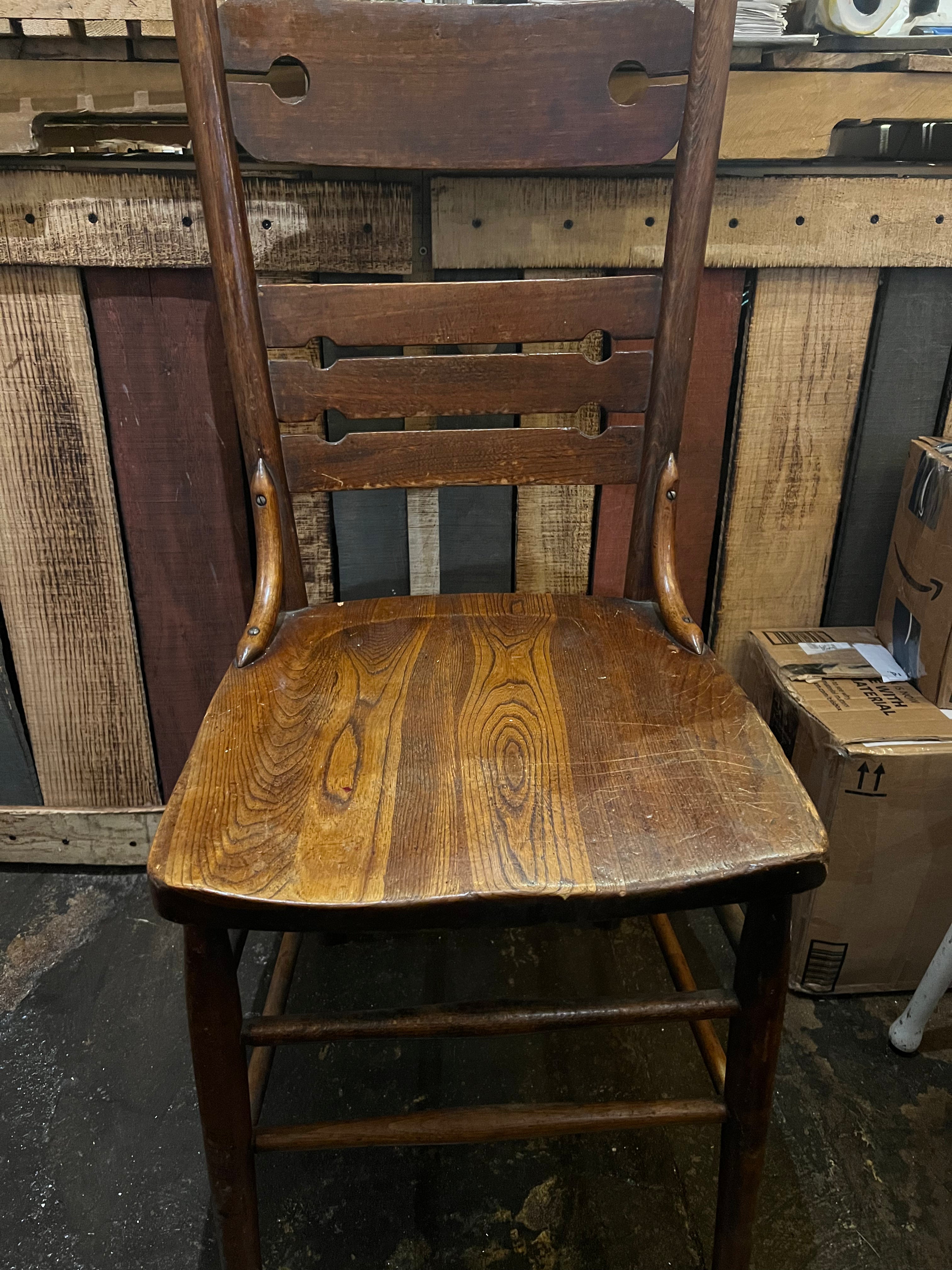 Vintage Wood Dining Table Chair