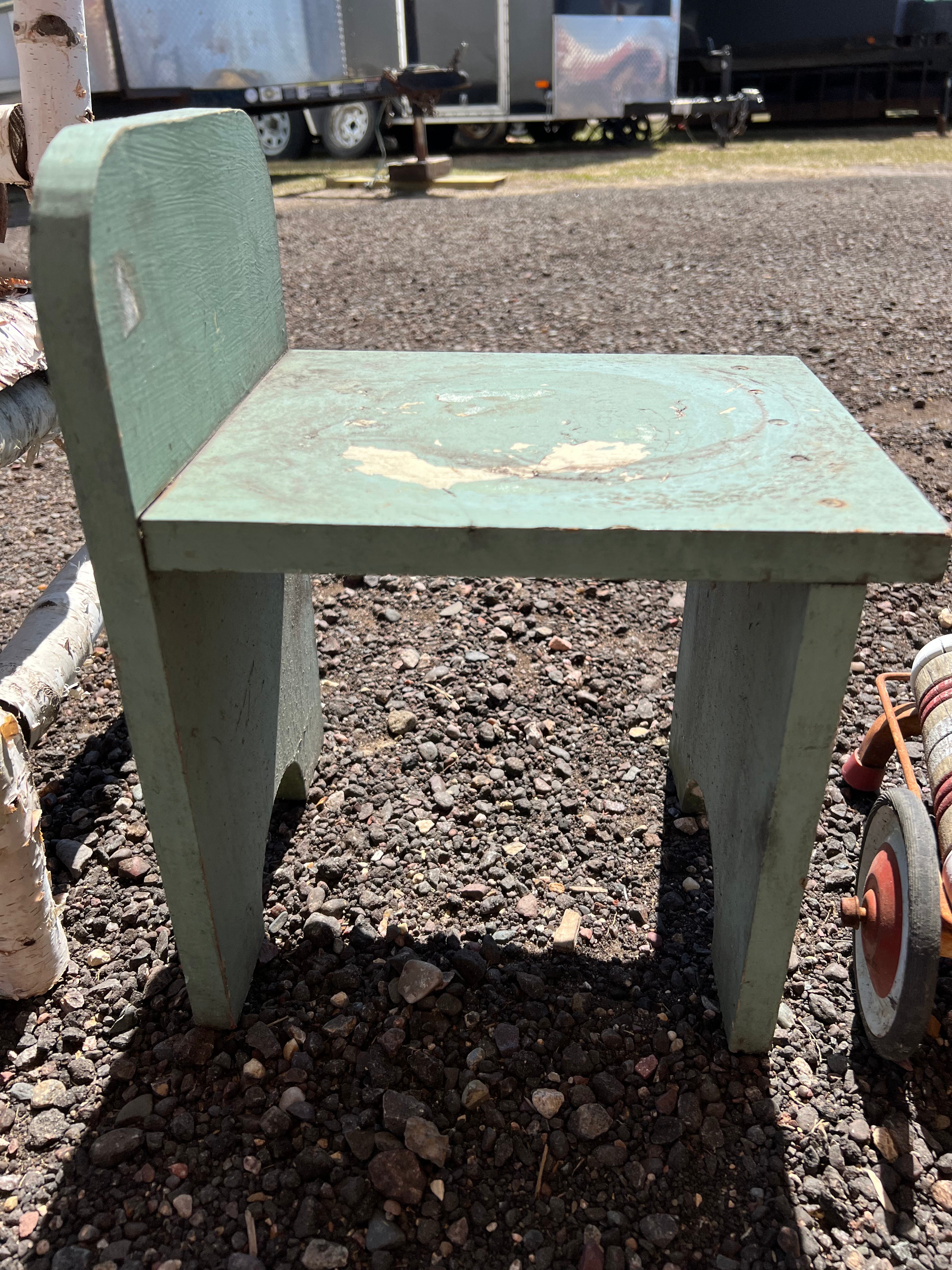 Green stool