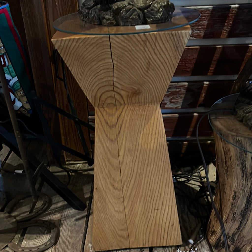 Solid oak stand