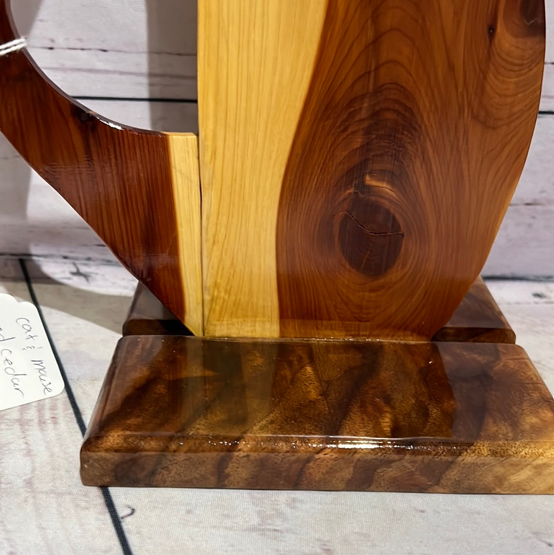 Handmade Wood Cat