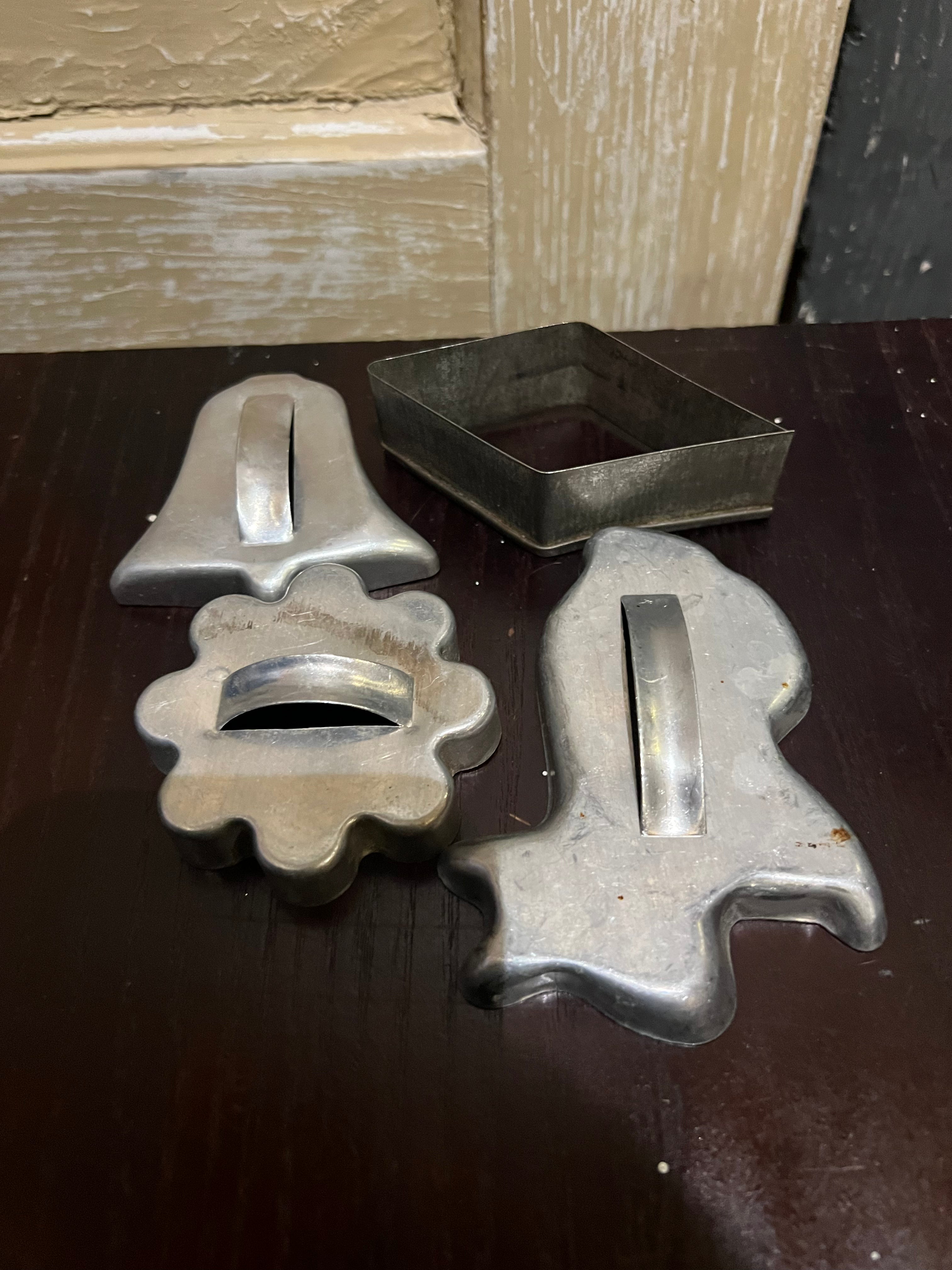 vintage aluminum cookie cutters