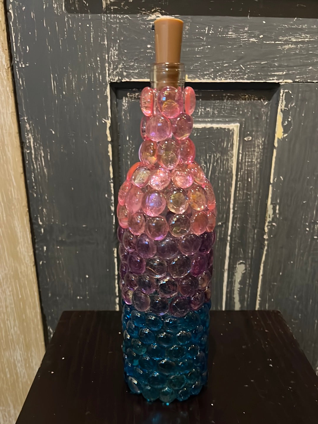 Handmade Light up Wine Bottles