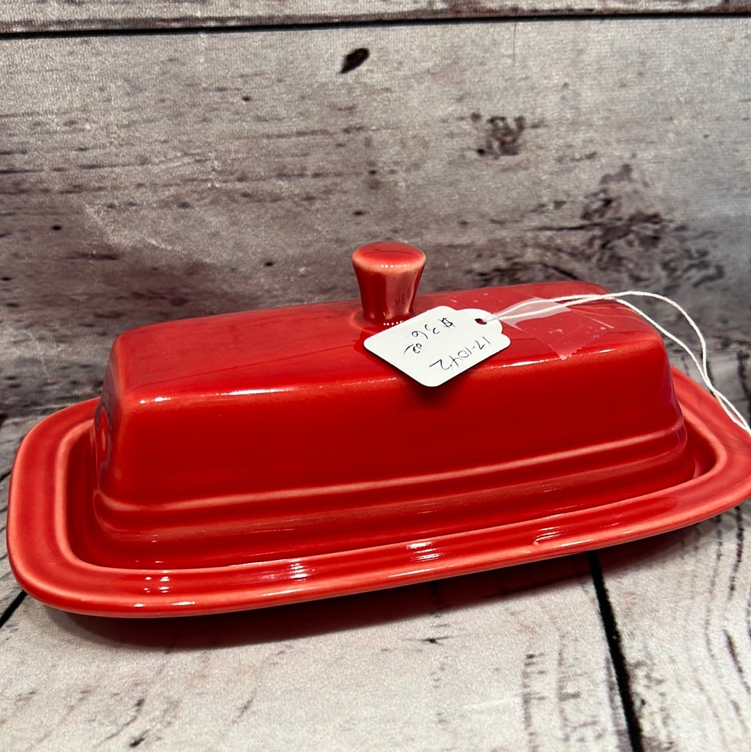 Fiesta ware butter dishes