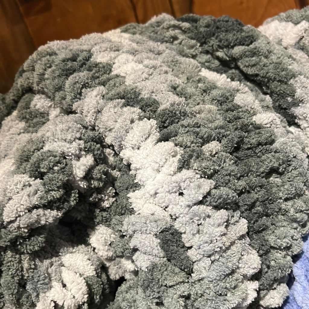 32" x 26" Hand Knitted Throw Blankets