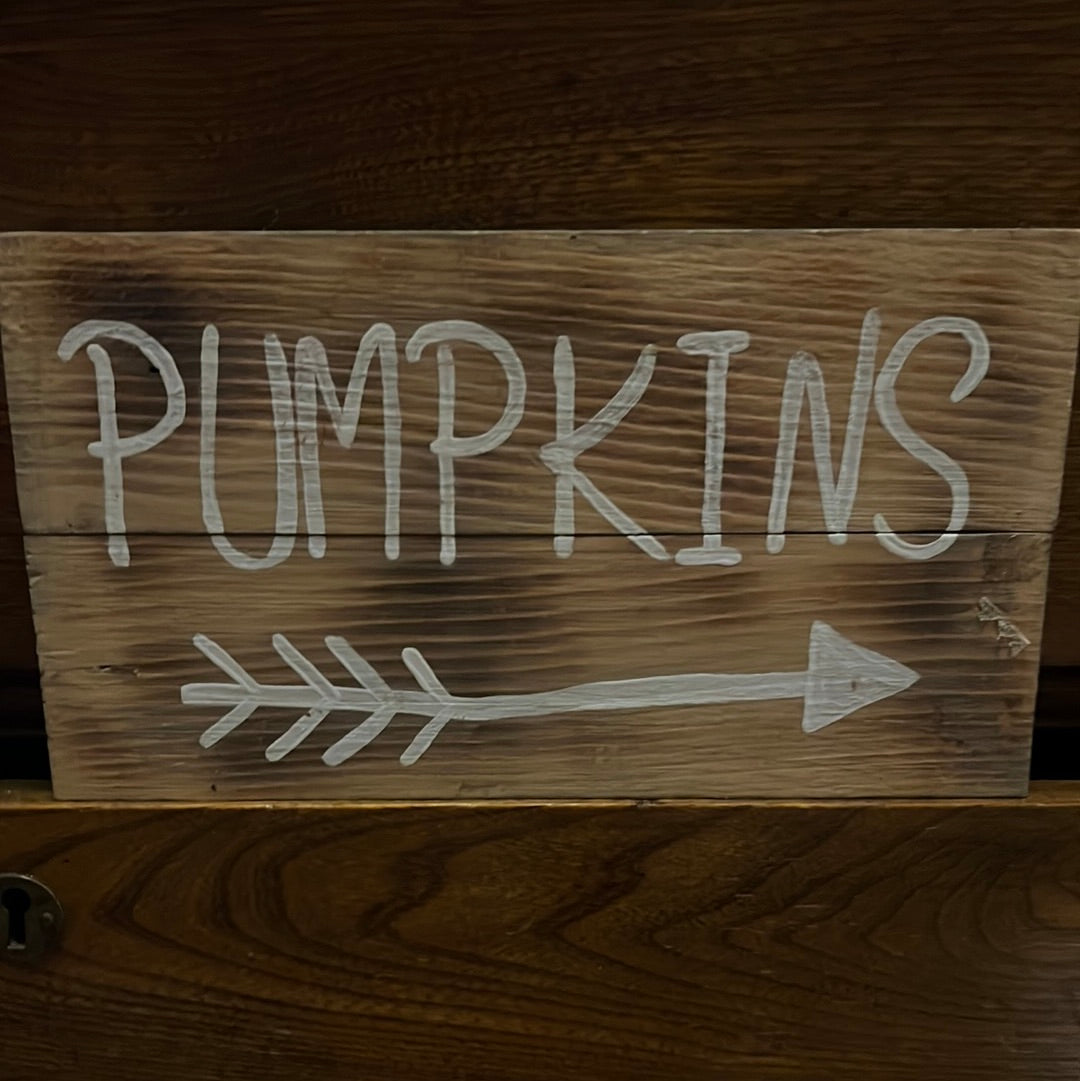 Pumpkin sign