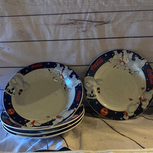 Coco-Cola Bowls (4bowls) (1plate)