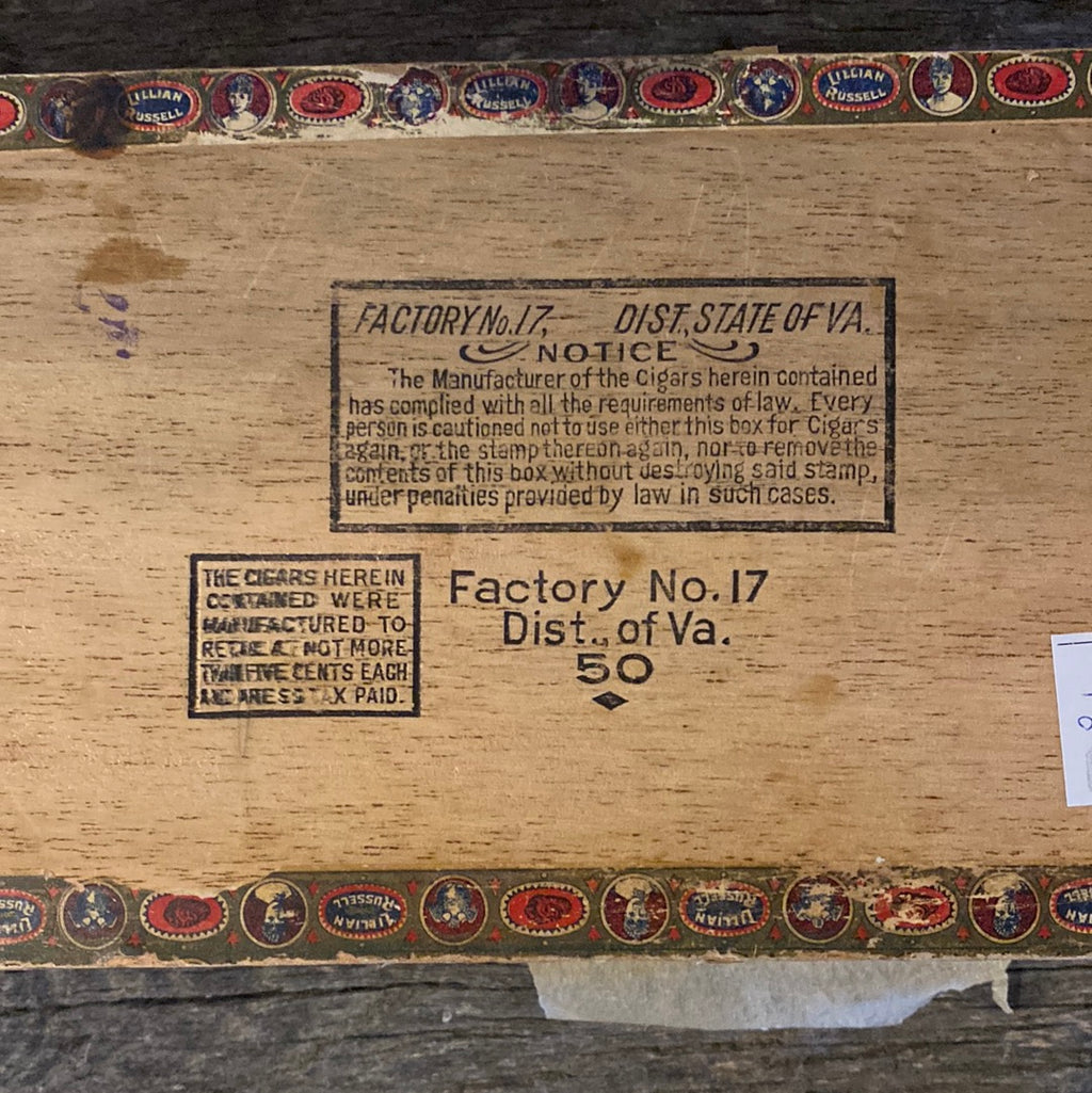 Lillian Russell Cigar Box