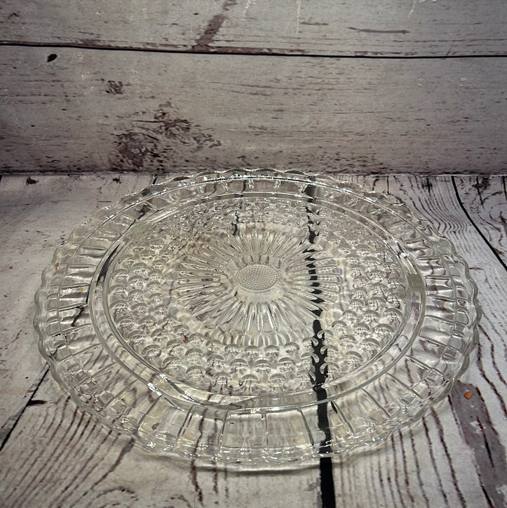 Crystal Glass Cake Plate