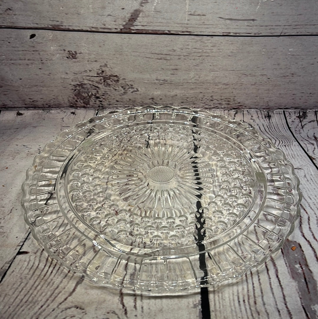 Crystal Glass Cake Plate