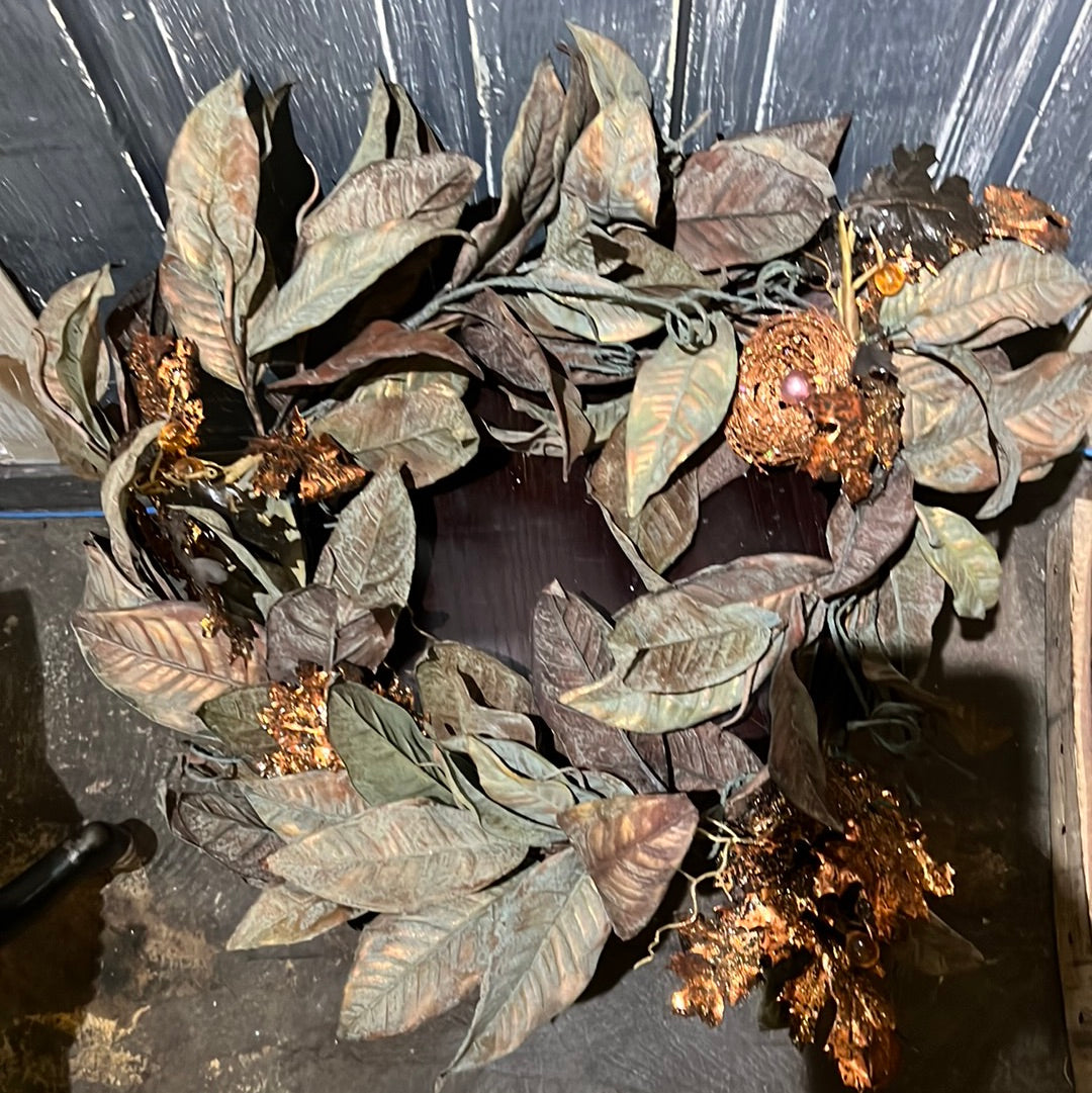 Fall leaves wreath