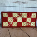 Red table runner