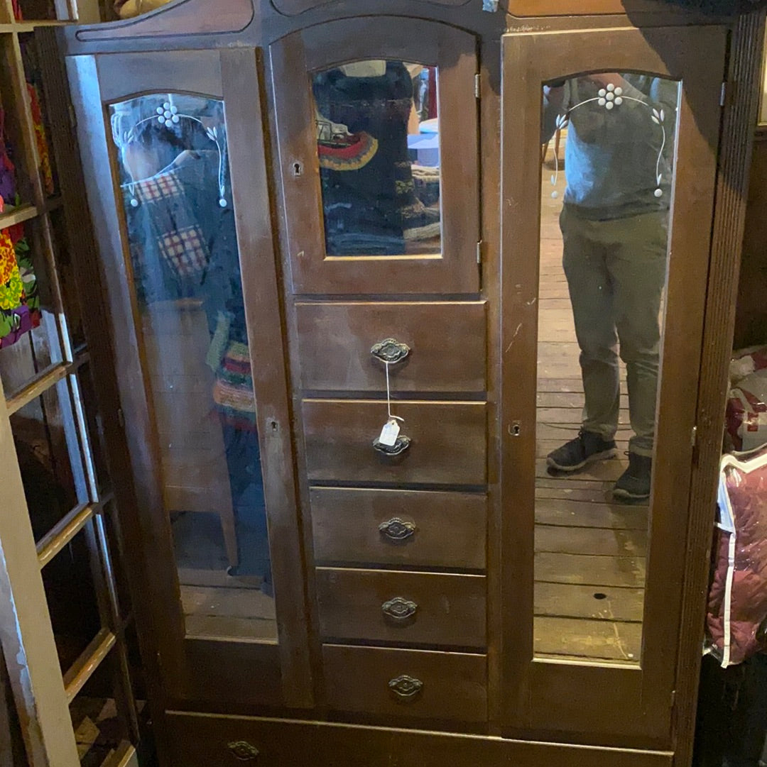 Antique Victorian wardrobe