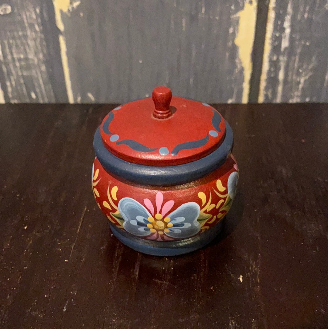 Rosemaling Bowl W/lid