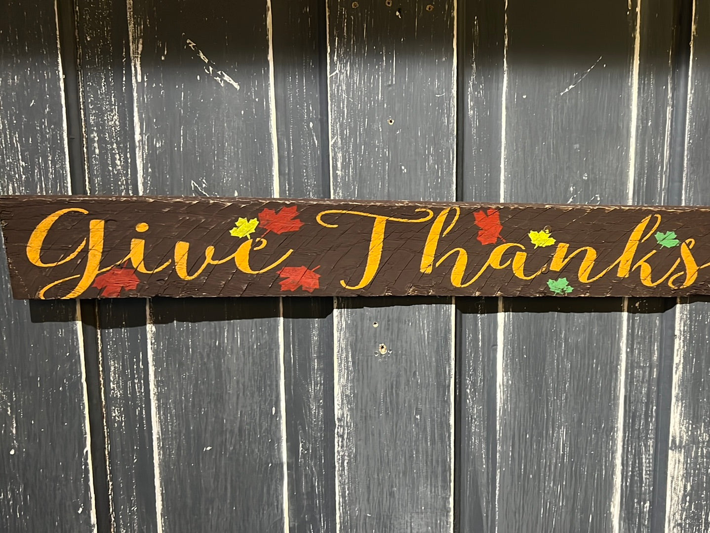 Give thanks sign