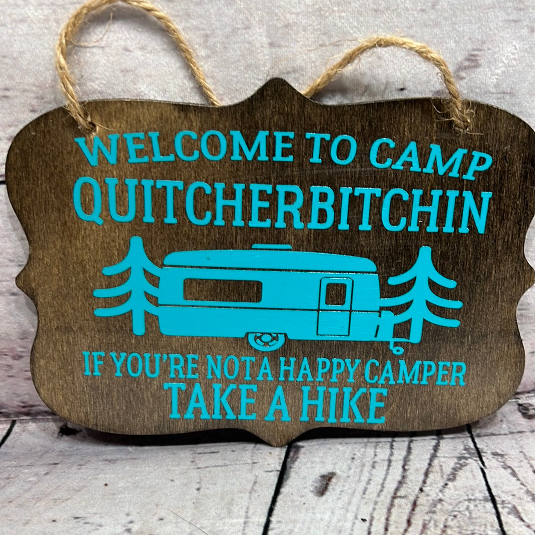 Handmade hanging signs