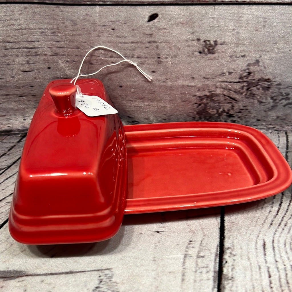 Fiesta ware butter dishes