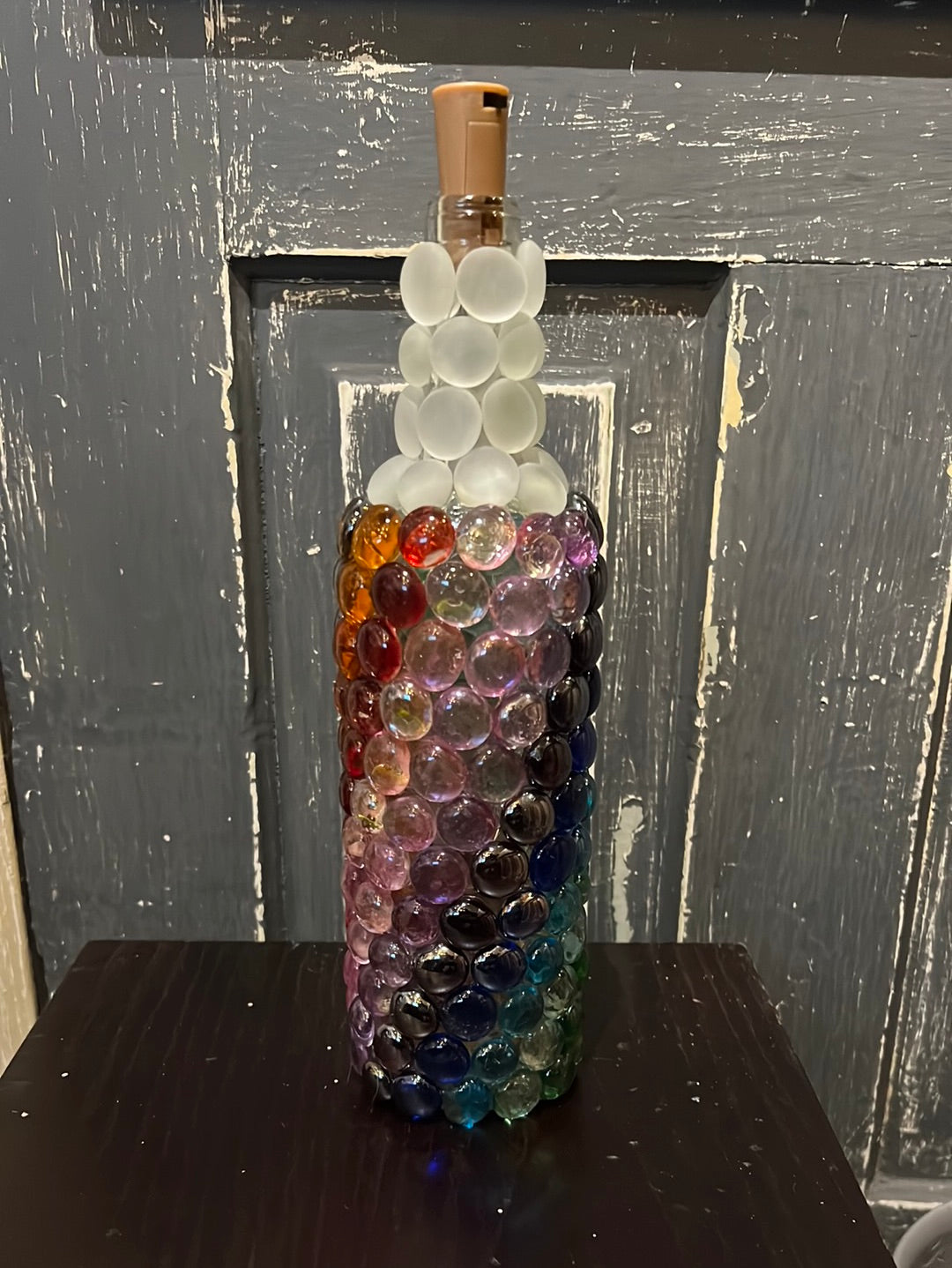 Handmade Light up Wine Bottles
