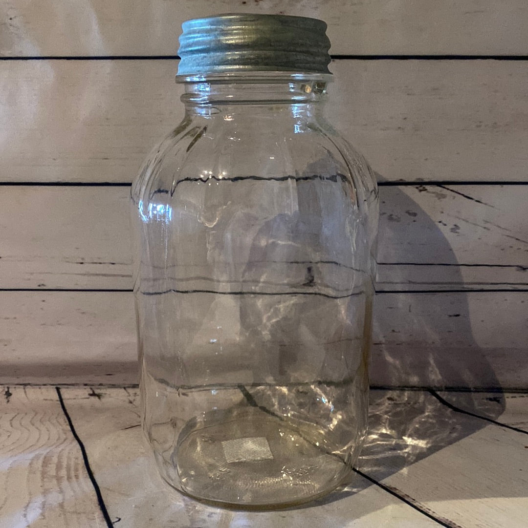 Lg ball jar with lid handle